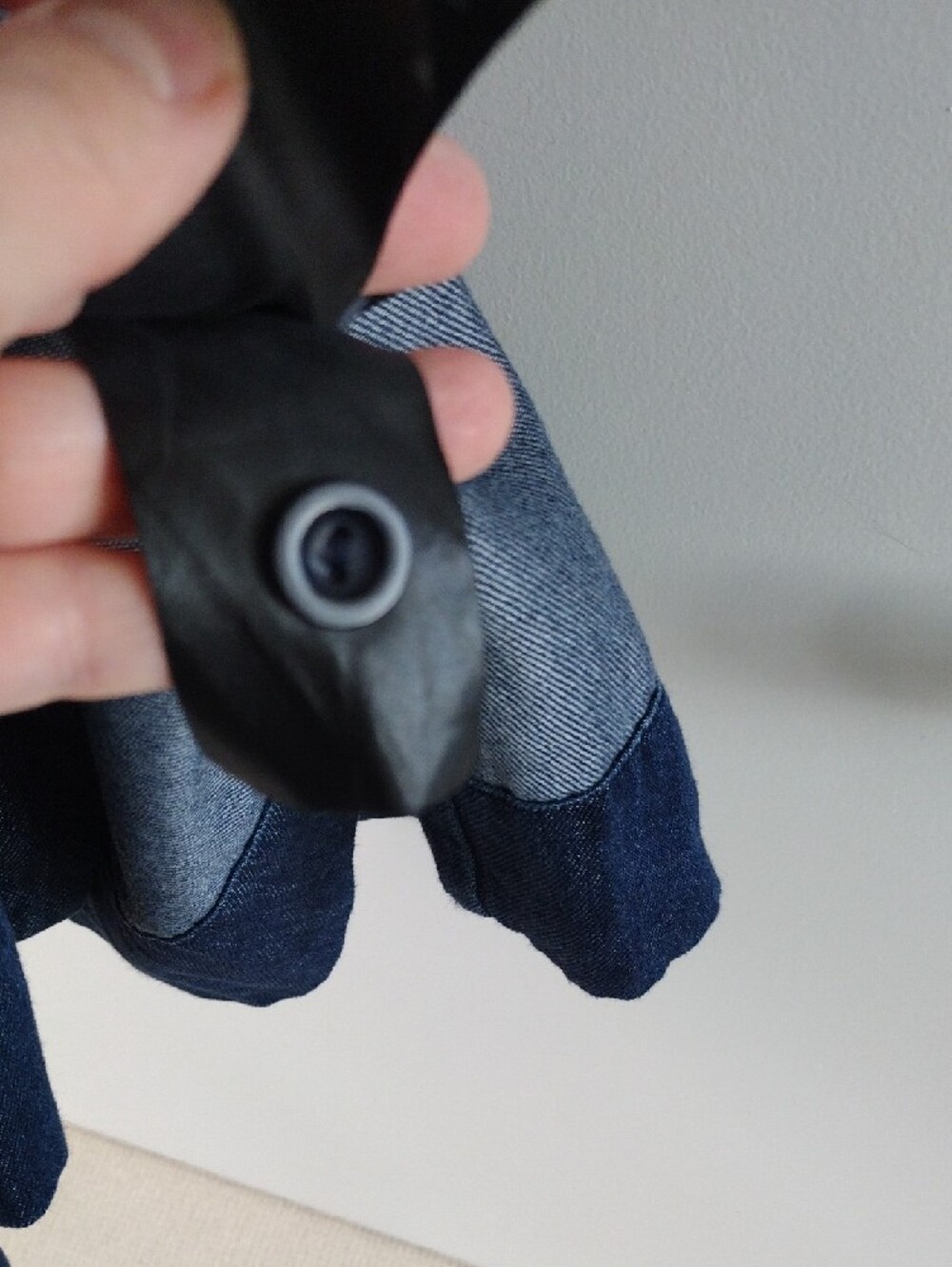 COS Denim Utility Midi Shirt Dress Indigo Blue Organic Cotton Tencel Size 12 - Picture 10 of 11